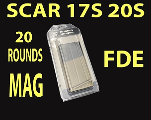 FN SCAR Mag 17S 17 20S 20 7.62x51, 20 rounds Magazine FDE